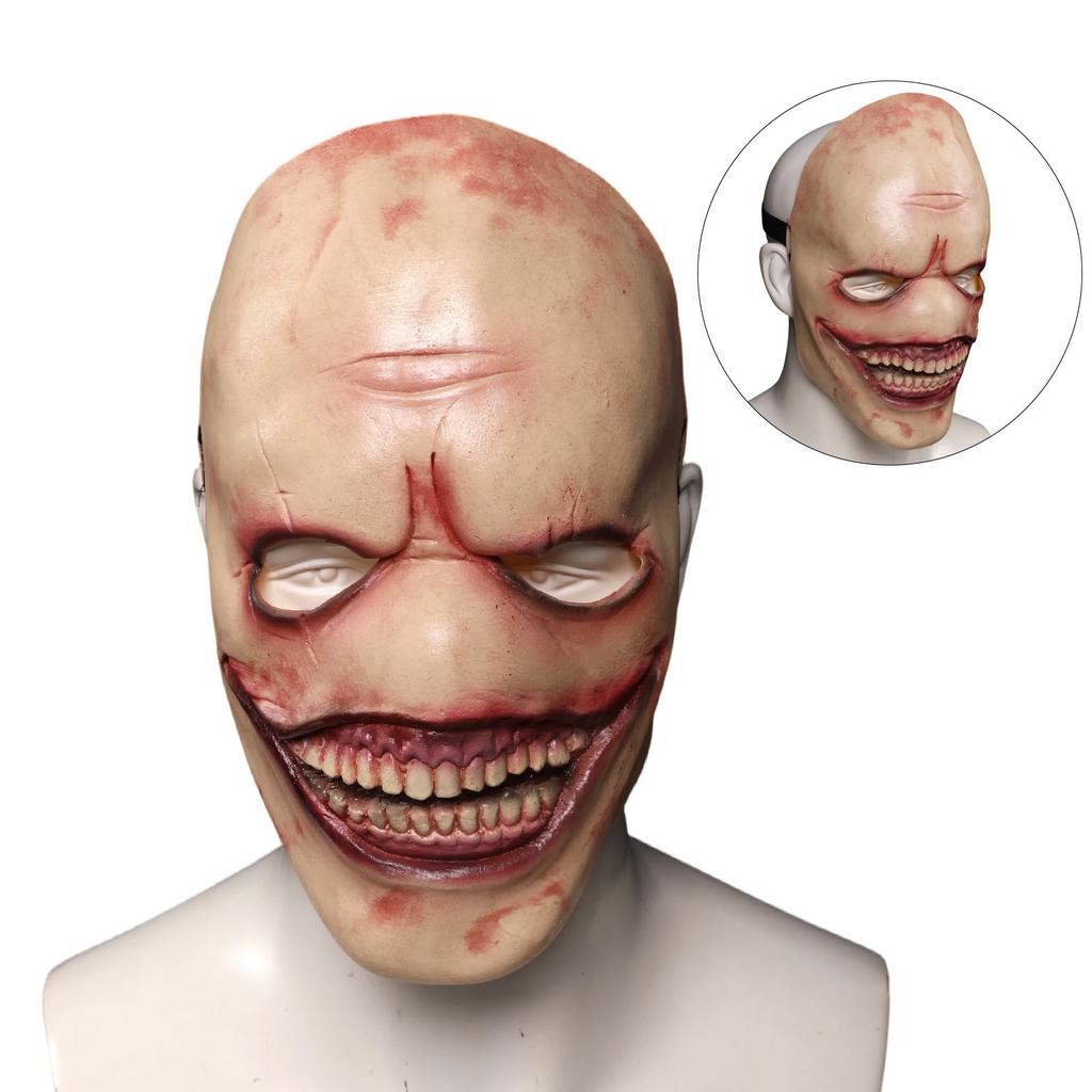 New Halloween Vampire Face Mask, Terrifying Latex Headset, Ghoul Devourer, Lipless Ghost Trick Mask
