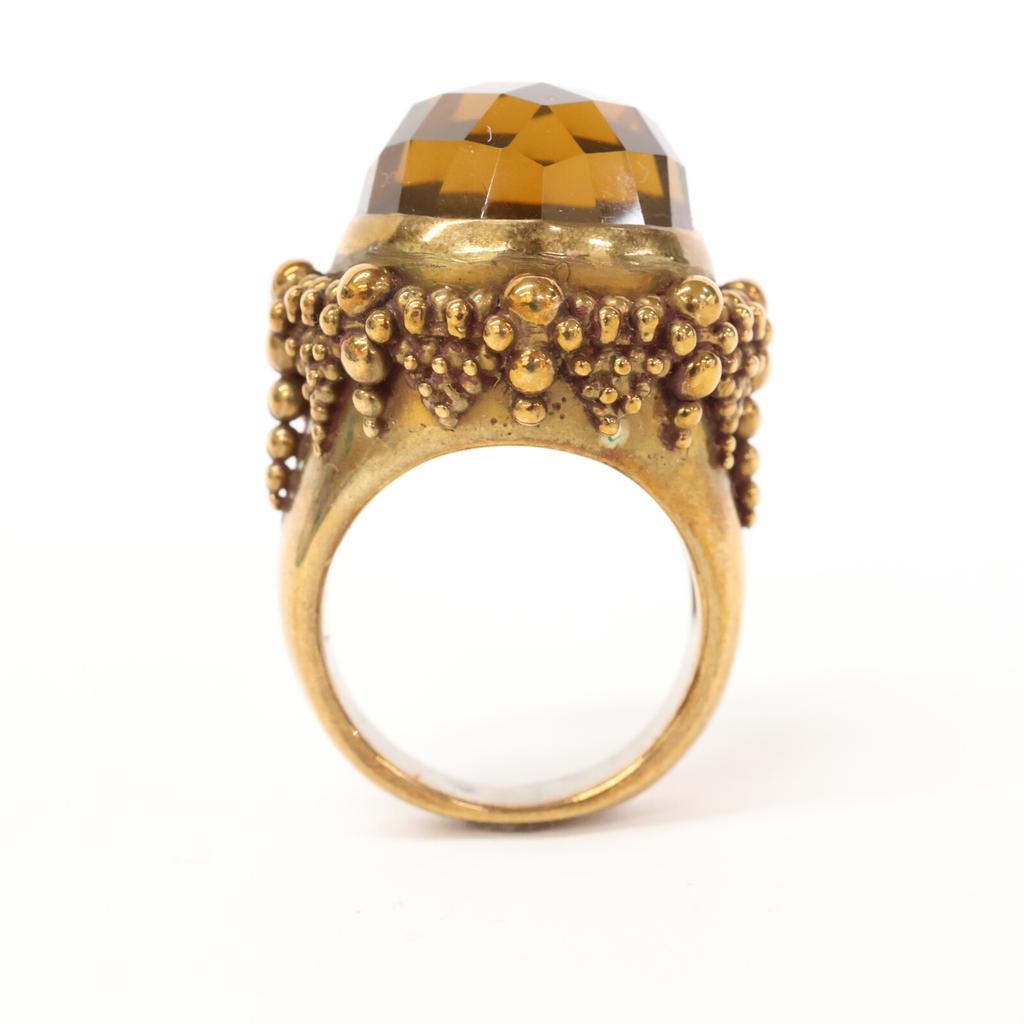 STEPHEN DWECK Colored stone Ring ring Gold/BrownUsed
