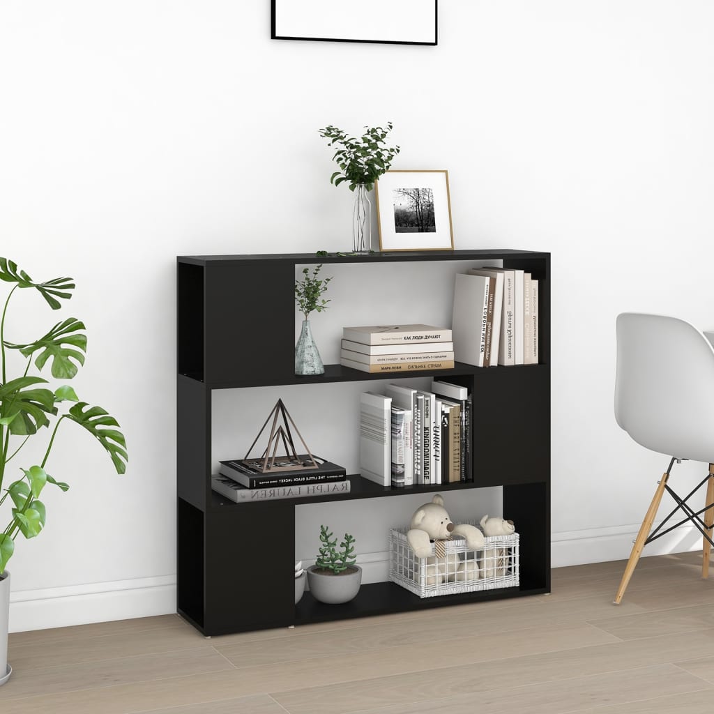 Arbeitszimmer-Bücherregal, dreistöckiges kreatives Aufbewahrungsregal, dekorativer Schrank für das Wohnzimmer, 100 x 24 x 94 cm