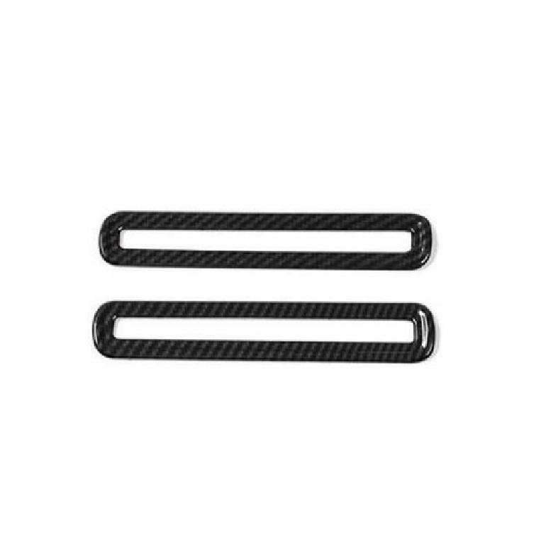 For Ford Mustang 2015- Carbon Fiber Inner Door Air Outlet Vent Cover Trim