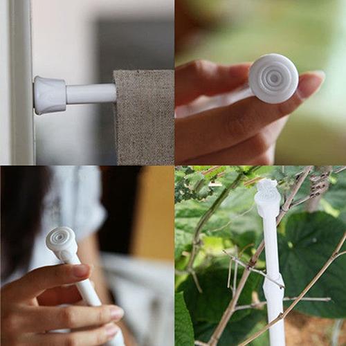 Kolstål Justerbar Stångspänning Hemmabadrumsgardin Utdragbar Stånghängare