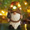 American Garden Shovel-Holding Elf Solar Light Ornament