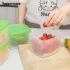 Tupperware 800ml Square Food Storage Container Set (4-Pack)
