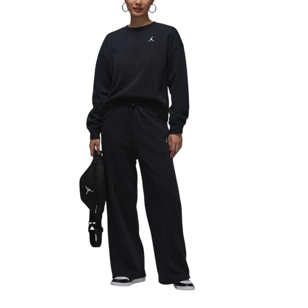 Jordan Loose Fit Straight Leg Solid Color Casual Pants Women Bottoms IB9875-010