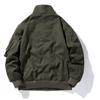 Cotton Coat, Washed, Velvet, Thickened, Loose, Large Size, Off-shoulder Cotton Jacket with Inner Lining, Warm Cotton Coat for Men