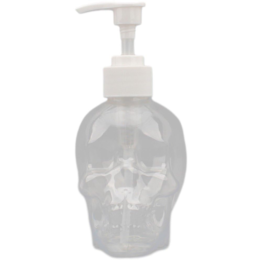350ml Skull Hand Soap Push Bottle Creative Skull Soap Dispenser Refillable Shampoo Lotion Container Bathroom Kitchen Decoration