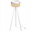 FLOOR LAMP TRIPOD WOODEN LAMPSHADE 45CM CAKE