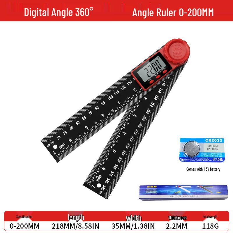 Digital Protractor & Vernier Caliper Combo: New Angle Ruler and Caliper