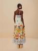 2025 European & American Fashion Printed Linen Slip Dress