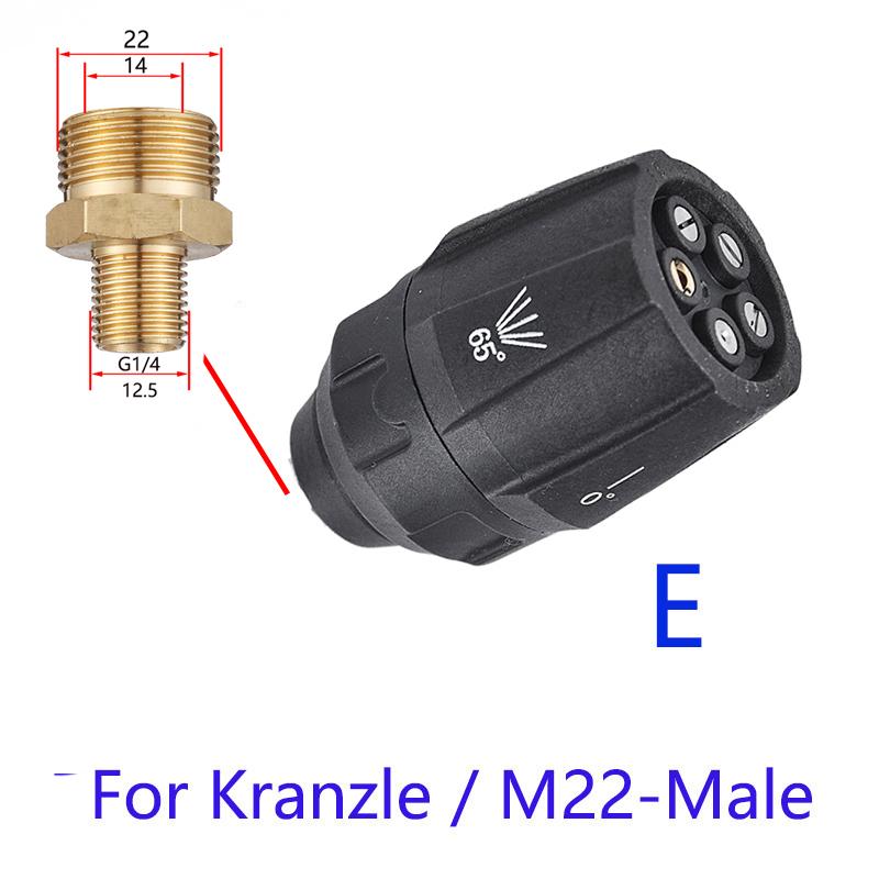 Hochdruckdüse Autowaschpistole Quick Jet Tips Waschdüsen für Karcher Parksdie Nilfisk Bosch Adapter