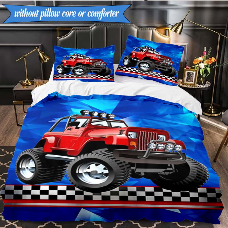 Nighttime Truck Drive 3pcs K-pop music group Bedding set,Ideal for Bedroom, Dormitory,Including Duvet Cover And 2pcs Pillowcases,Fan gifts