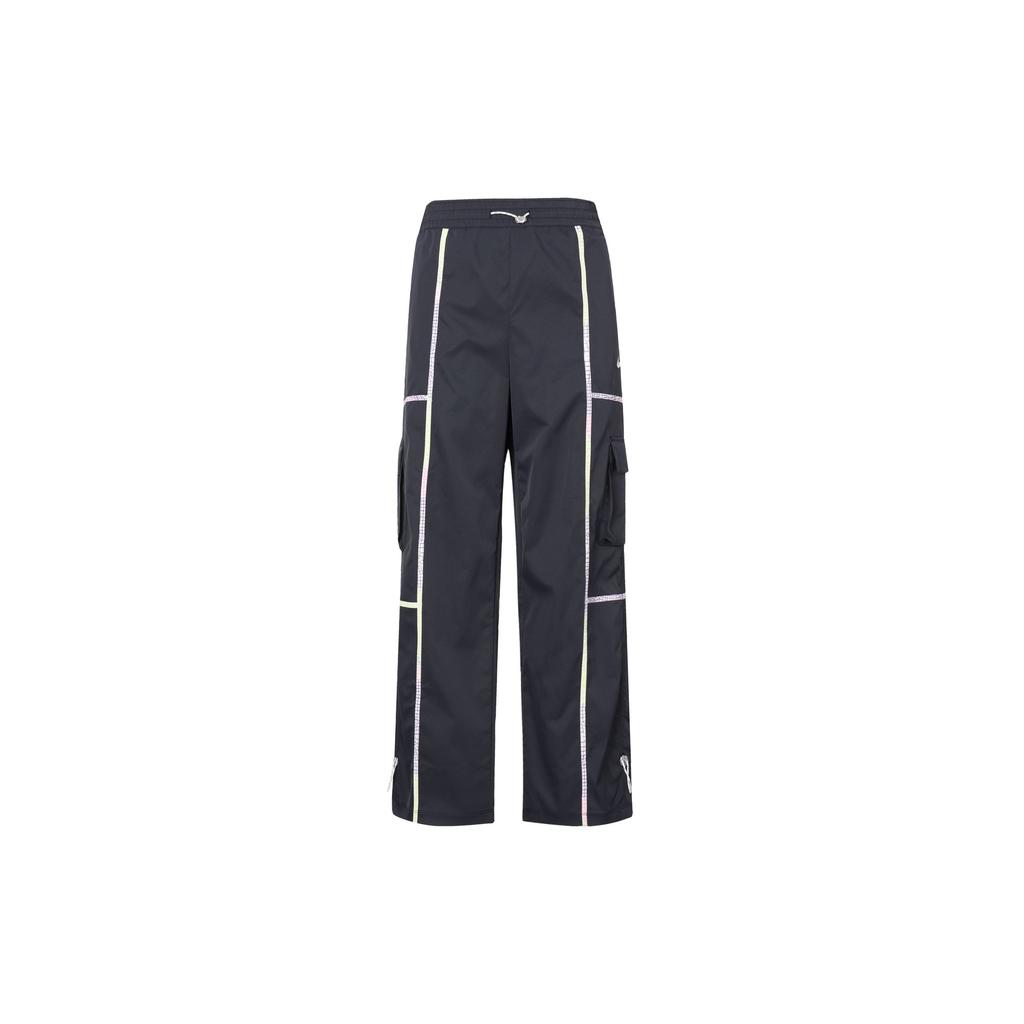 Nike X Serena Williams Collaboration Logo Brodé Pantalon Casual Tissé Taille Moyenne Bas Femme Bleu Foncé Noir DV8075-475