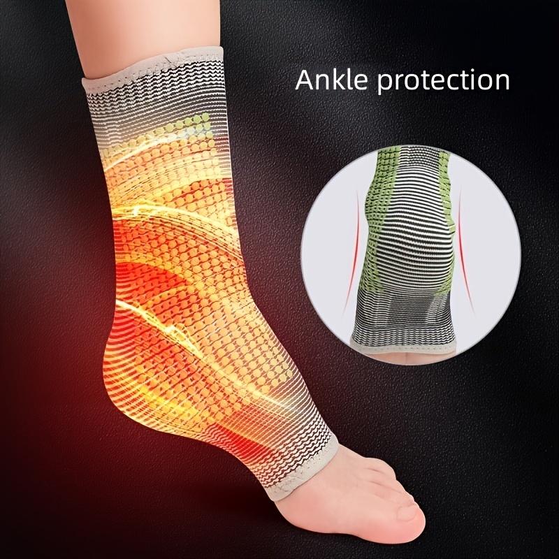 1pair Graphene Wormwood Ankle Guard Ankle Joint Exercise Compression Warm Cold Sprain Ankle Brace