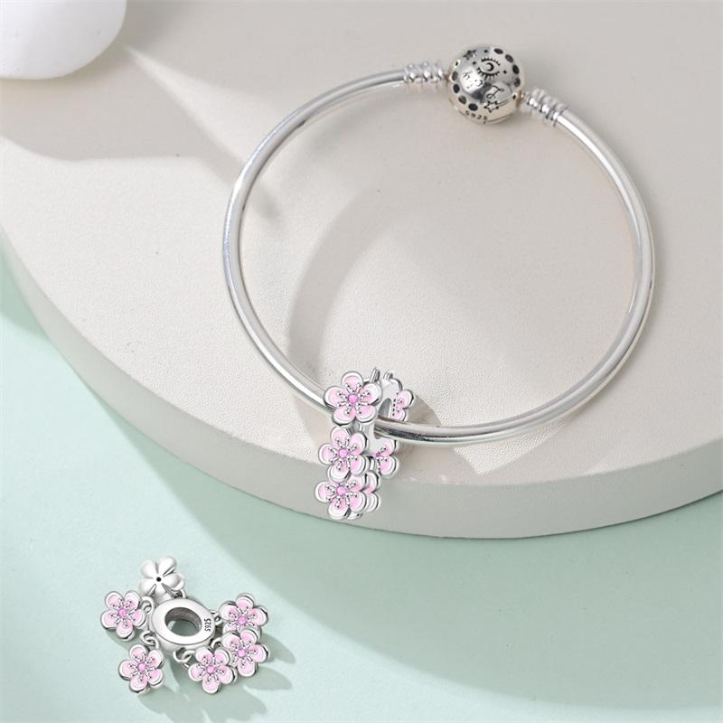 Neue Kupfer Teeparty Prinzessin Serie Anhänger Perlen Passend für 3mm Originalarmband Feiner DIY Schmuck Geburtstagsgeschenk
