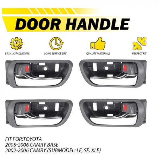 4X Inner Door Pull Handle Armrest For 2002-2006 Toyota Camry EOOH