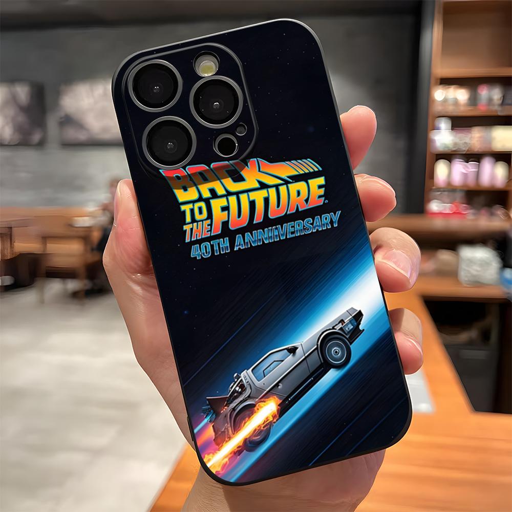 Hot Back To The Future Movie Phone Case For IPhone 17 Pro Max 15 Pro 16 14 Plus 12 13 Mini 11 Pro Shockproof Soft Cover