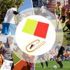 5er-Set Fußball Warn- und Platzverweis-Verzögerungskarten Rote Gelbe Fußballschiedsrichter-Strafkarten Zur Klärung der Fußballregeln