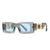 Luxury Ins Fashion Women Sunglasses Multi Color Square Tiny Ladies Shades Marble Designer Glasses