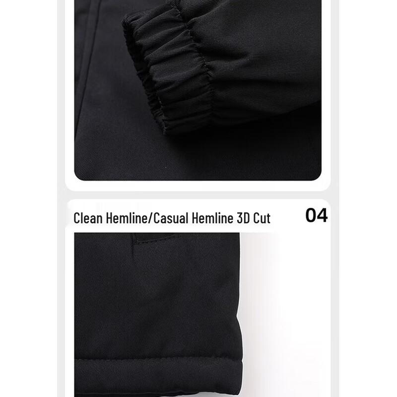 Jeanswest Men's Hooded Fleece-Lined Winter Jacket