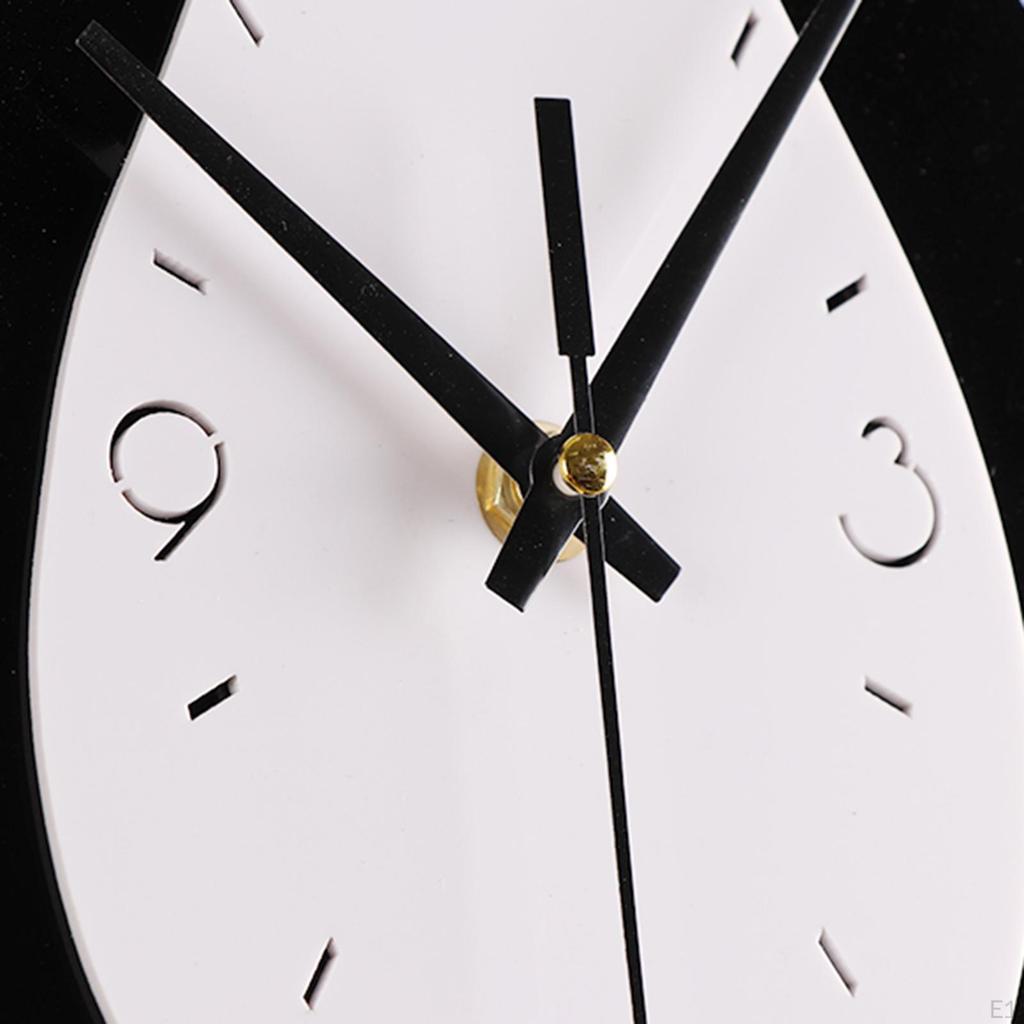 12 Inch Wall Clock with Pendulum for Living Room, Non Ticking Bedroom And Office (Battery