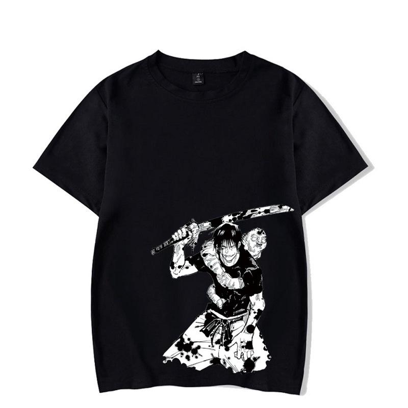 Vintage Washed Anime Print Men’s Harajuku T-Shirt