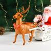 Elektrický Santa Claus Jelení vozík Vánoční dekorace Dětský dárek Losí saně Dětská hračka Panenka Panenka Opakovaně použitelné Vánoční dekorační potřeby A259