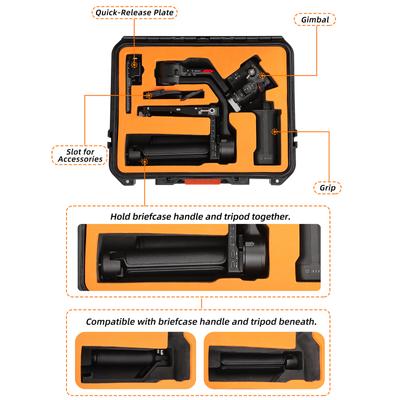 Portable Waterproof Carry Case Organiser for Ronin RS 4 Camera Stabilizer Shock Resistant Storage Box/Shoulder Strap