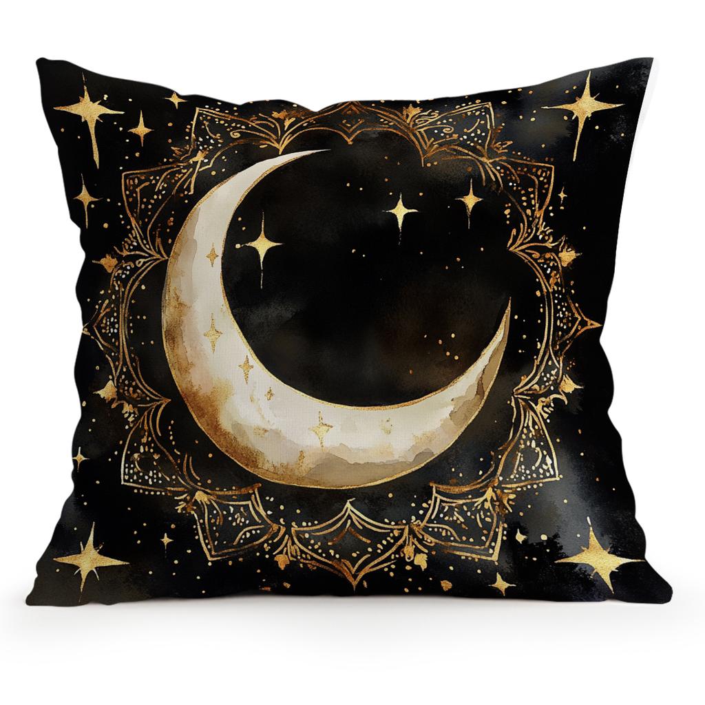 Stars Moon Ramadan Pillowcase Printed Polyester 40/45/50Cm Throw Pillowcover Decorative Sofa Cushion Pillowslip Home Decor