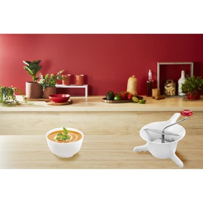Moulinex classic moulin à légumes petit modèle, compatible lave-vaisselle, fabriqué en france, blanc k1012114