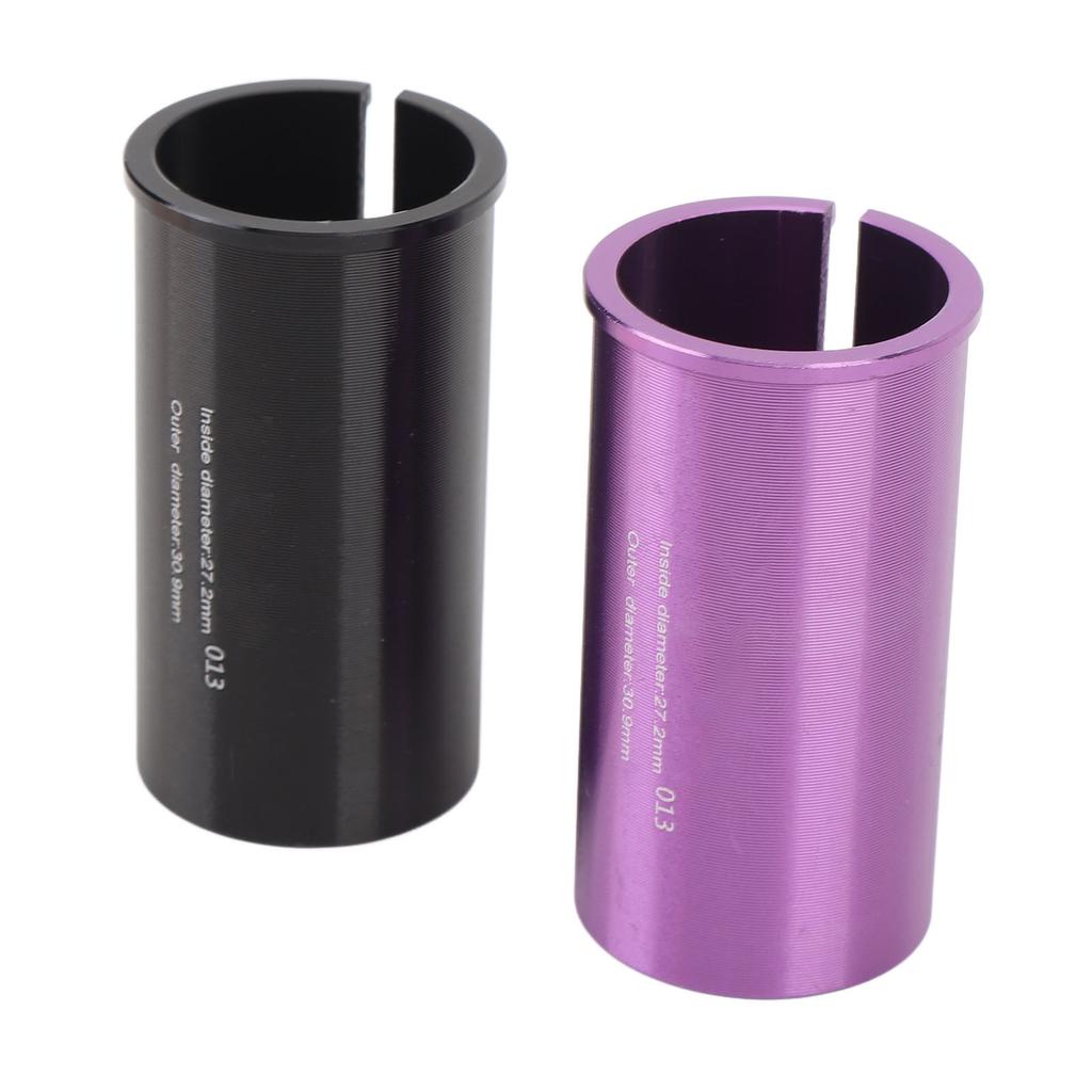 2 STÜCKE Aluminiumlegierung Sattelstützen-Shim Leichte Reduzierhülse Sattelstützenrohr-Adapter-Shim für