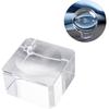 3pcs Clear Crystal Ball Stand with Concave Elegant Display Holder for Round Items for Home Office and Collectibles