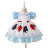 Girls' Alice in Wonderland Pleated Lace Princess Dress