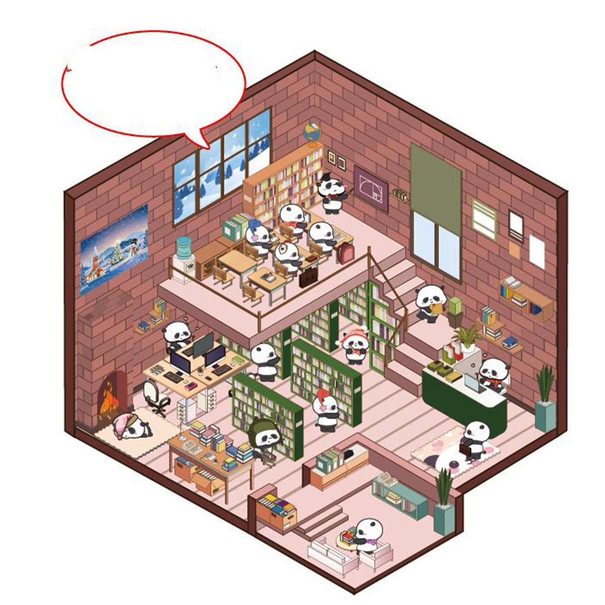 

3D DIY Ландшафтный стикер для студентов Творческий дизайн Пекарня Книжный магазин Наклейка ручной работы Сказочная наклейка Школьные принадлежности 12.2*13.1cm