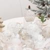 9 Stück Transparente Bemalte Weihnachtskugeln Ornament PET Weihnachtsbaumanhänger Partygeschenke