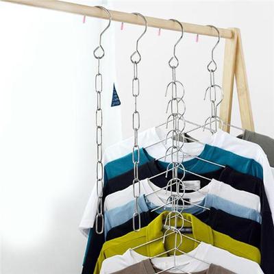 1PC Metal Clothes Market Store Display Hanging Chain Hooks Ring Hanger Household Tools