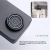 Waterfall Wash Basin ABS Faucet Black Hot Cold Toilet Wash Basin Tap Deck Mounted Sink Black Faucets Bathroom Home Accessories