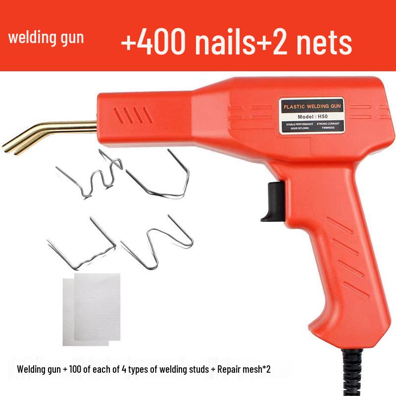 H50 Multi-Color Plastic Welder Set: Car Bumper Repair Gun & Nails - EU/US Standard