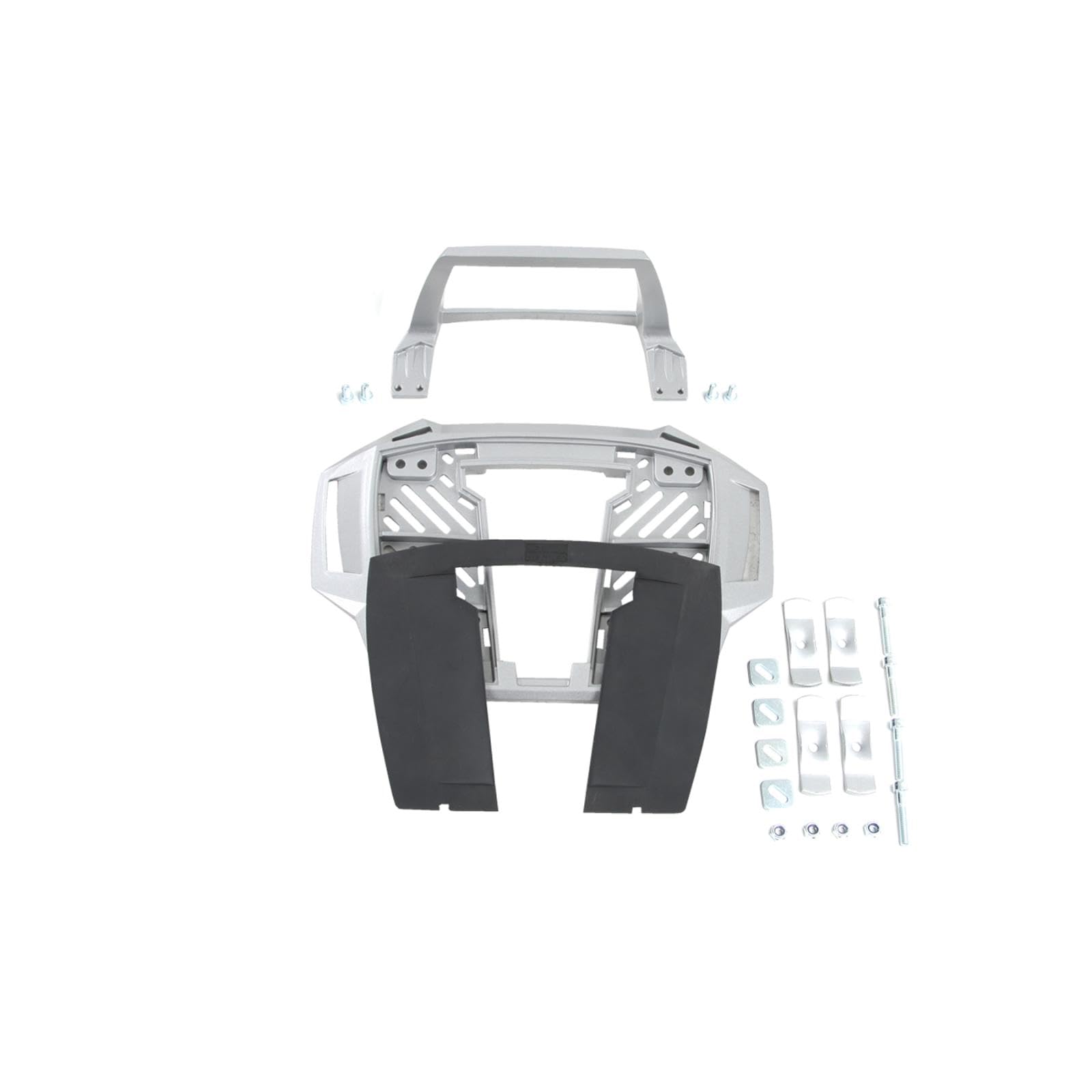 

Hepco Becker Alrack Универсальный кофр, 1 комплект и багажник, серебристый, (610049-0009)