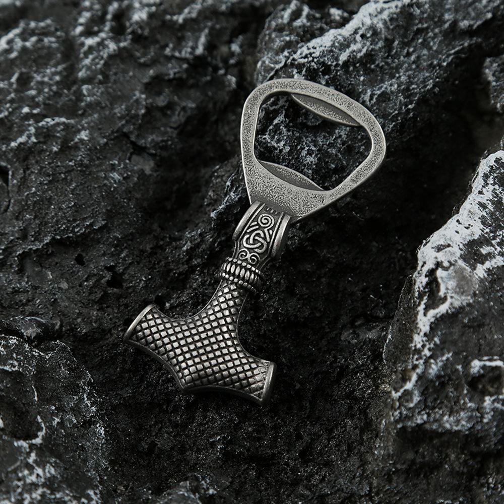 Shang Retro Kreativer Edelstahl Flaschenöffner Titanstahl Bierkapselöffner Haushalt