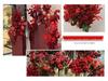Wine Red Artificial Floral Bouquet - Chinese Wedding & Engagement Ceiling Decoration