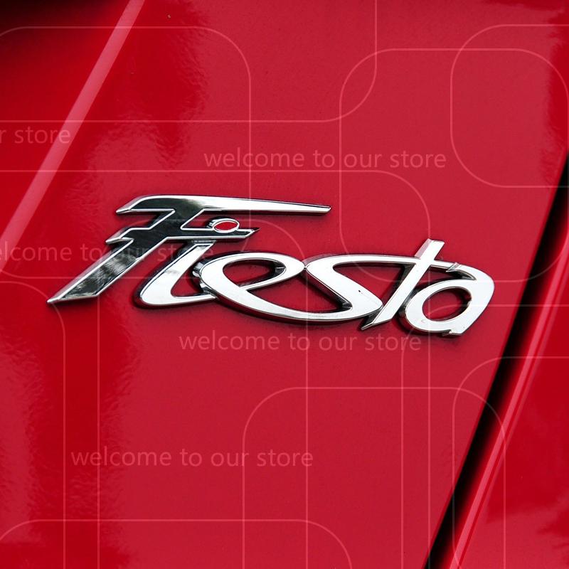 3D For Ford Fiesta MK6 MK7 MK8 MK5 ST Car Sticker Zinc Alloy G1Emblem Body Accessories Styling Metal Rear Trunk Badge Decal