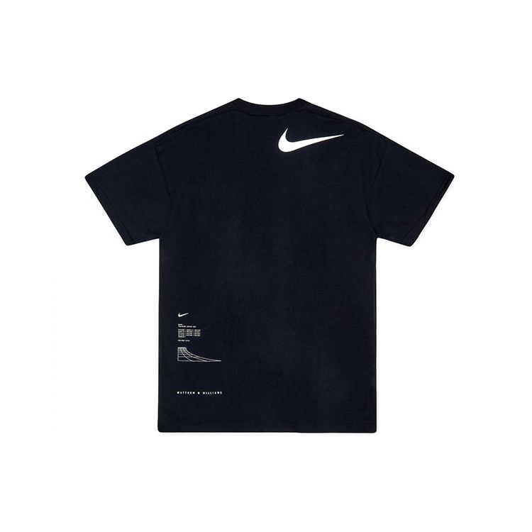 Nike X MMW Collaborative Designer Sports Short-Sleeve T-Shirt Men Tops Black CK0717-010