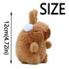 Movable Bunny Ears Capybara Plush Pendant Pull Rope Capybara Plushie Doll  Bag Hanging