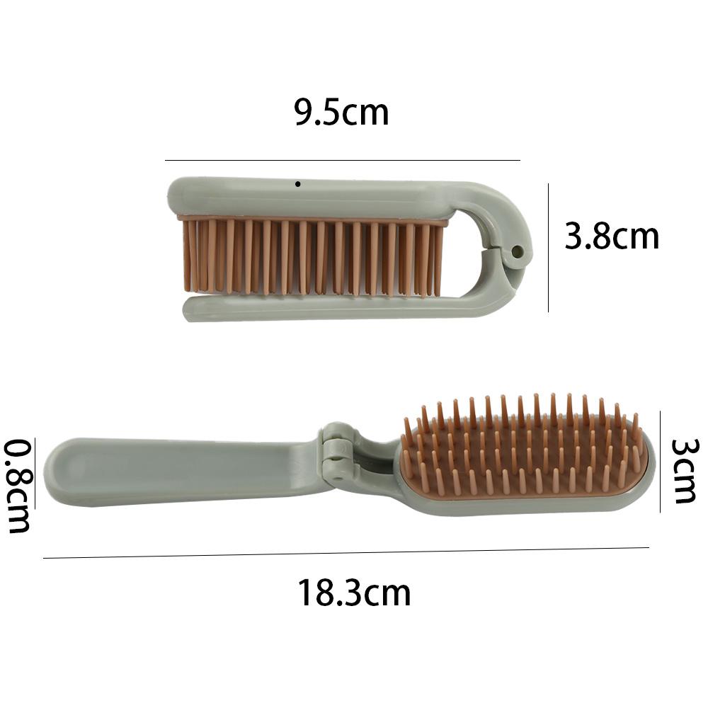 Soft Tooth Portable Head Massager Hair Styling Accessaries Foldable Hair Comb Straight Hair Brush