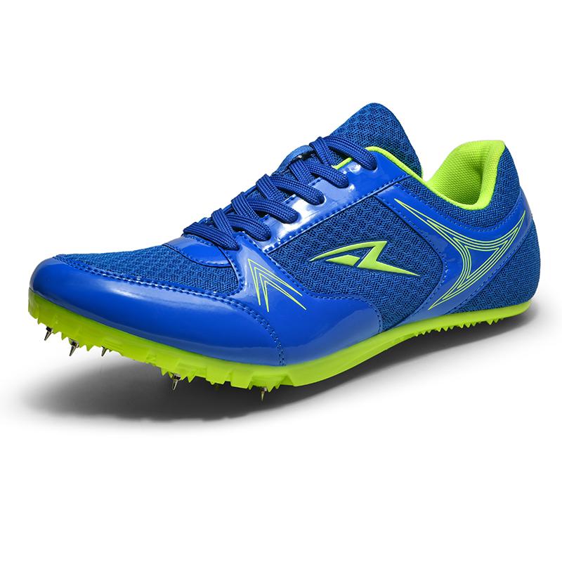 Men Women Athletic Shoes Track and Field Shoes Sprint Training Spikes Shoes Long Jump Sneakers Students Competition Sports Shoes