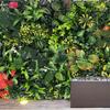 DIY Artificial Plant Wall Panel Flower Simulation Maple Plant Sheet  Living Room