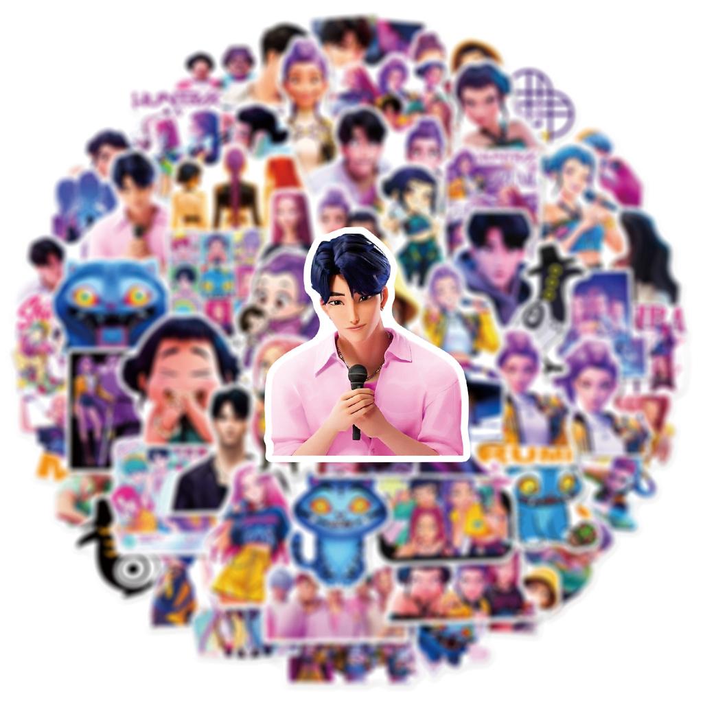60/120PCS Cartoon KPOP Graffiti Stickers Luggage Computer Phone Tablets Scooter Stationery Stickers Water Resistant