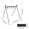 Travel Camping Triangular Shelf Aluminum Alloy Folding Hanging Rack Portable Outdoor Picnic Rack With Hook Enduring