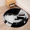 Tokyo Ghoul Printed Round Rug Carpet Chair Rug Area Rug Entryway Doormats,for Office Chair Living Room Bedroom Kitchen Room.