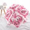 1pc Automatic Open/Close Umbrella with 8-Rib Sturdy Iron Frame & Elegant Floral Print - Heavy-Duty Automatic Open/Close Mechan